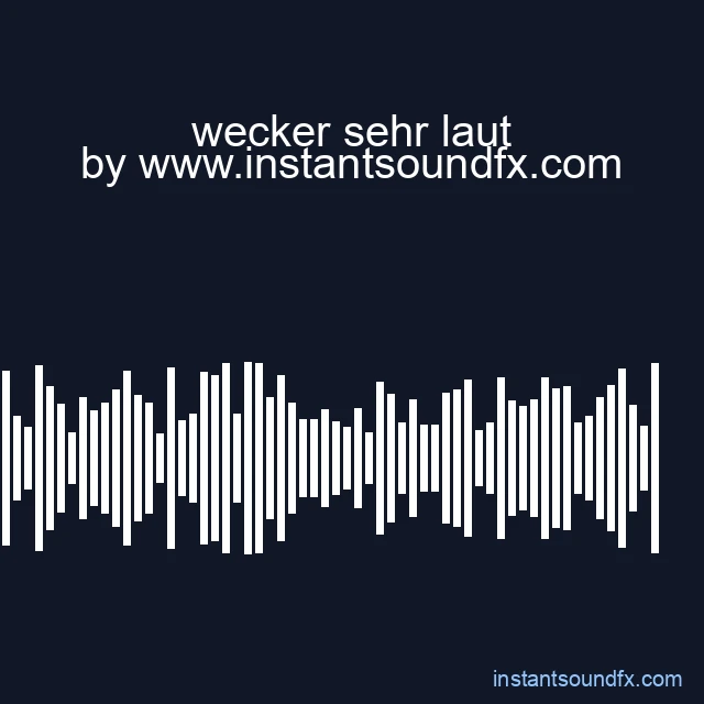 wecker sehr laut image
