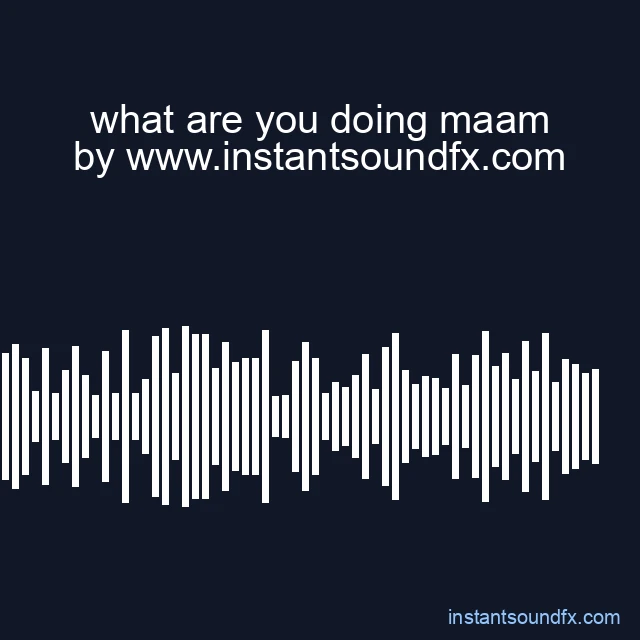 what are you doing maam image