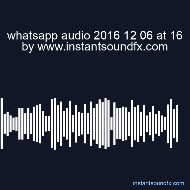whatsapp audio 2016 12 06 at 16 image