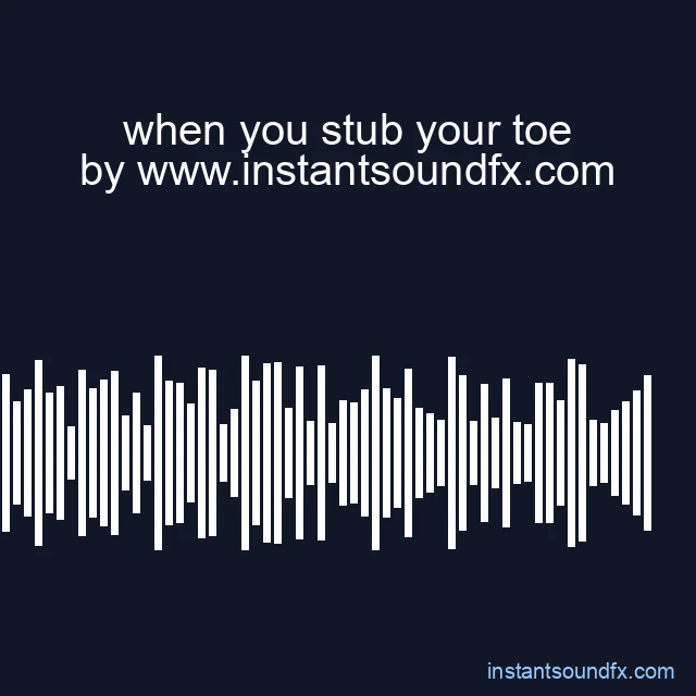 when you stub your toe image