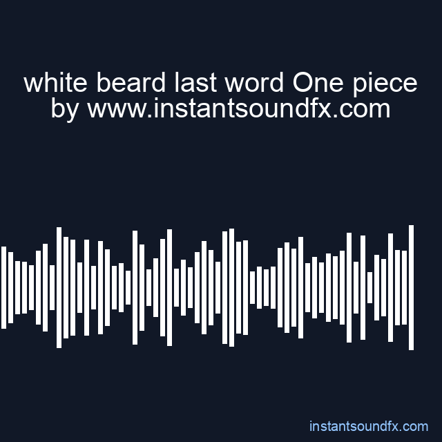 white beard last word One piece image