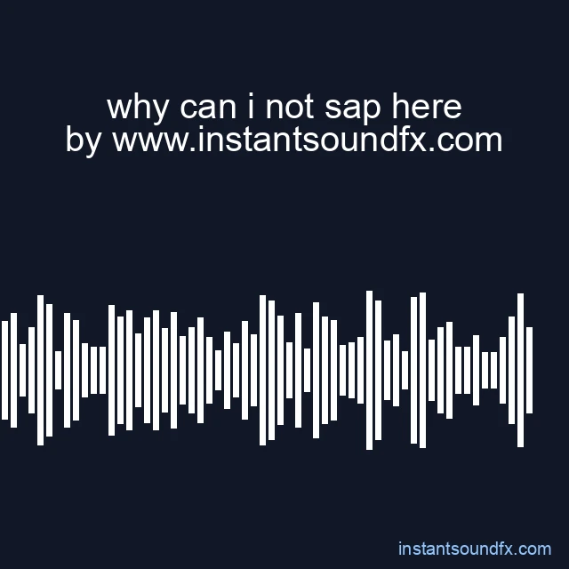 why can i not sap here image