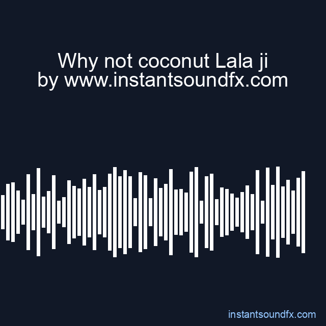 Why not coconut Lala ji image