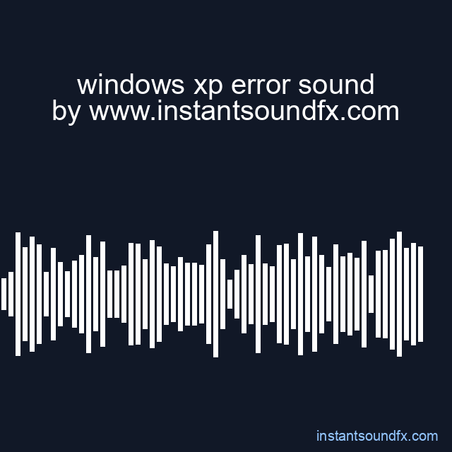 windows xp error sound image