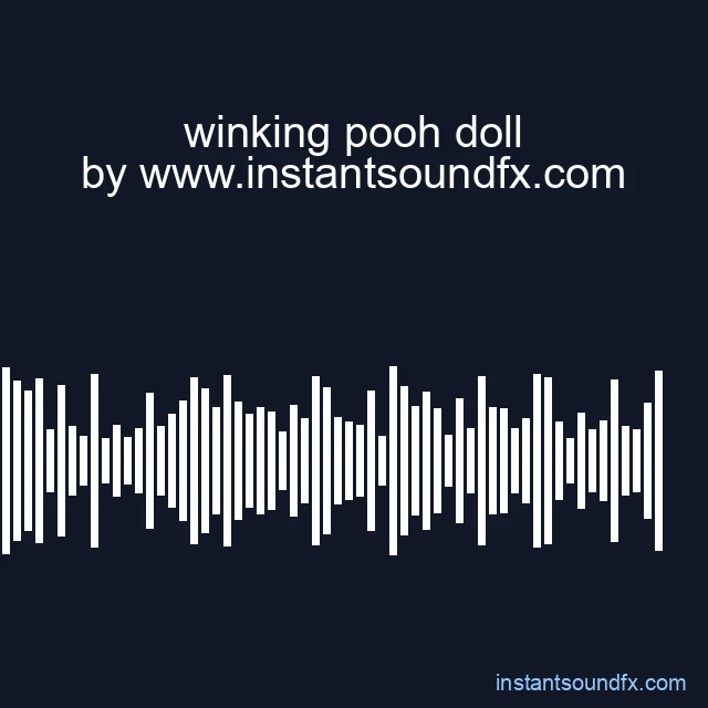 winking pooh doll image