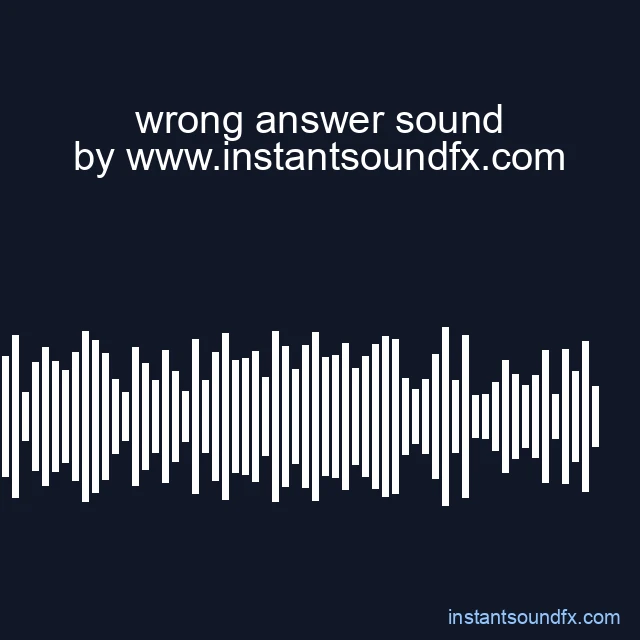 wrong answer sound image
