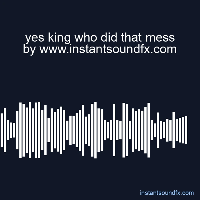 yes king who did that mess image