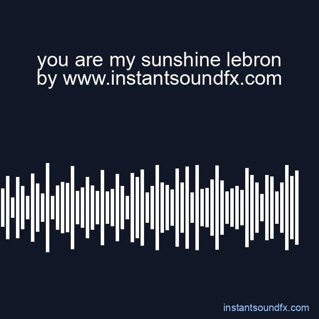 you are my sunshine lebron image