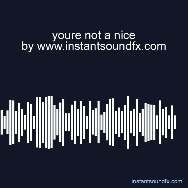 youre not a nice image