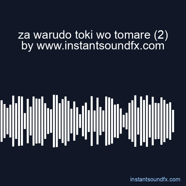 za warudo toki wo tomare (2) image