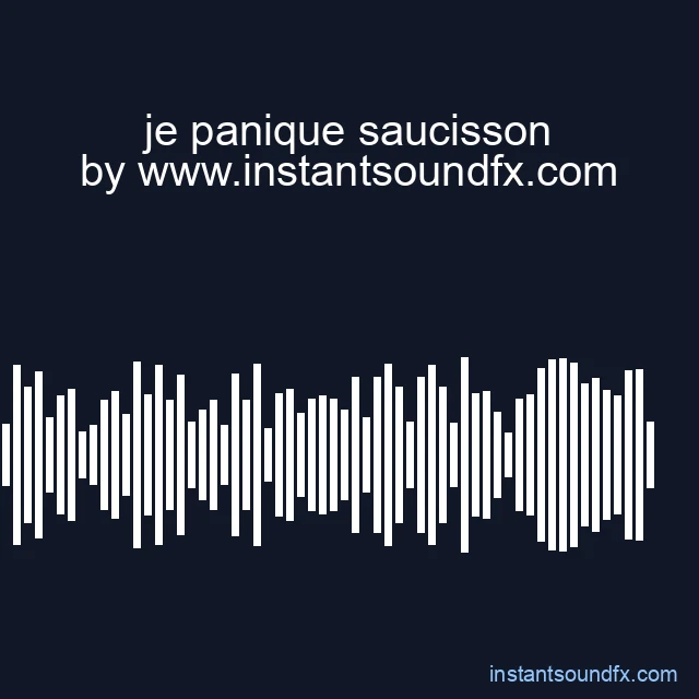 je panique saucisson image
