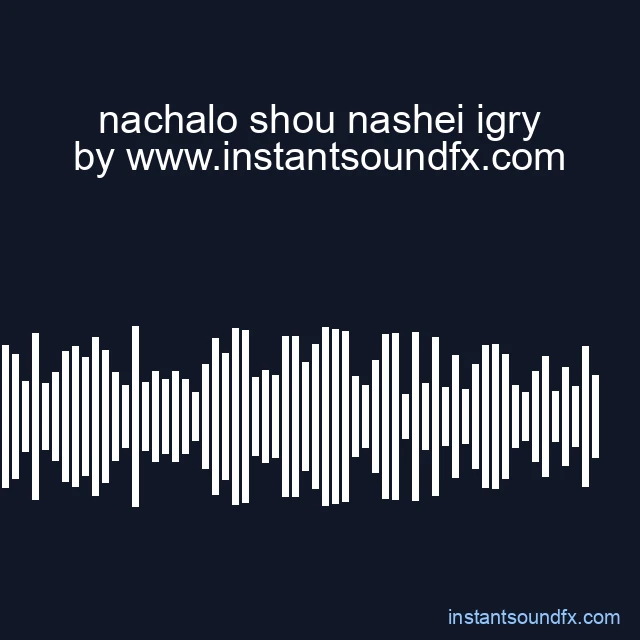 nachalo shou nashei igry image