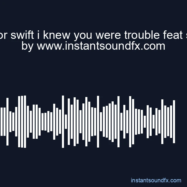 taylor swift i knew you were trouble feat scre image