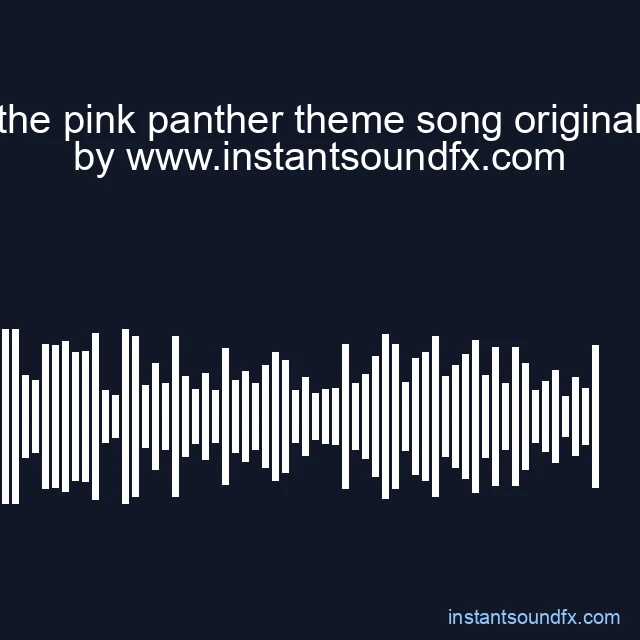 the pink panther theme song original image
