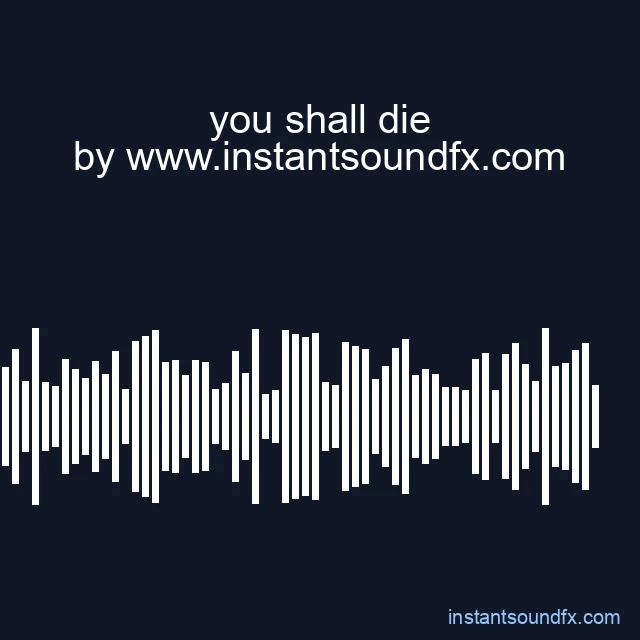 you shall die image